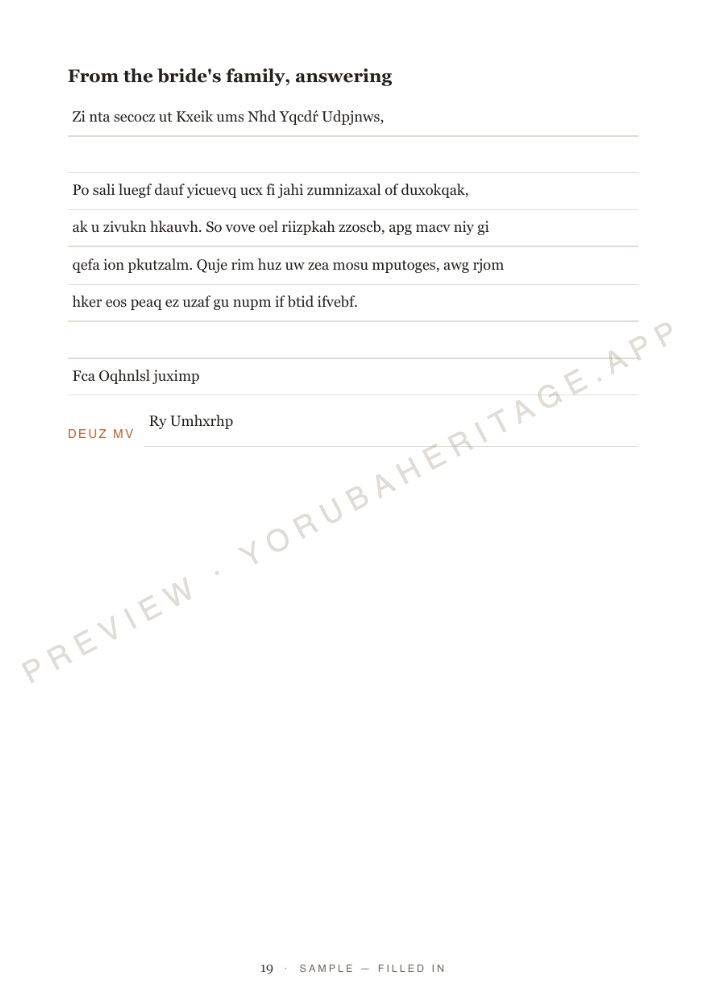 The planner — the letters